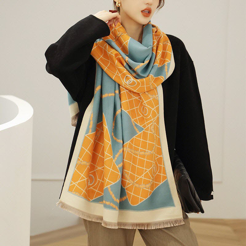 Discover Luxury with the KQ-WD10 Cashmere Scarf for Women
