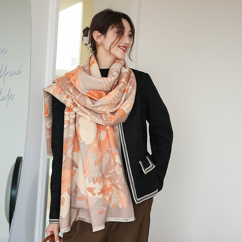 Discover Ultimate Luxury: KQ-WD07 Women's Cashmere Scarf