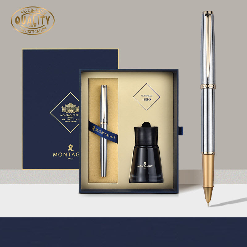 Elevate Your Status with the Montagut M100 14k Gold Plated Pen