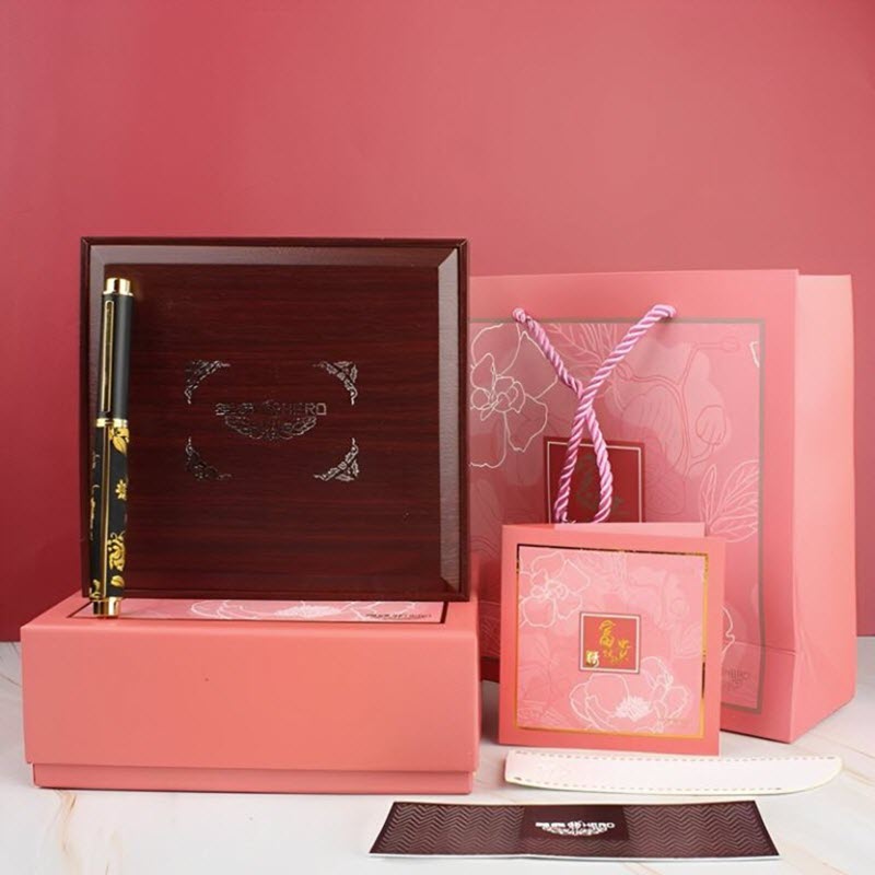 Hero 2189 Limited Edition Gold-Plated Pen with Premium Wooden Box