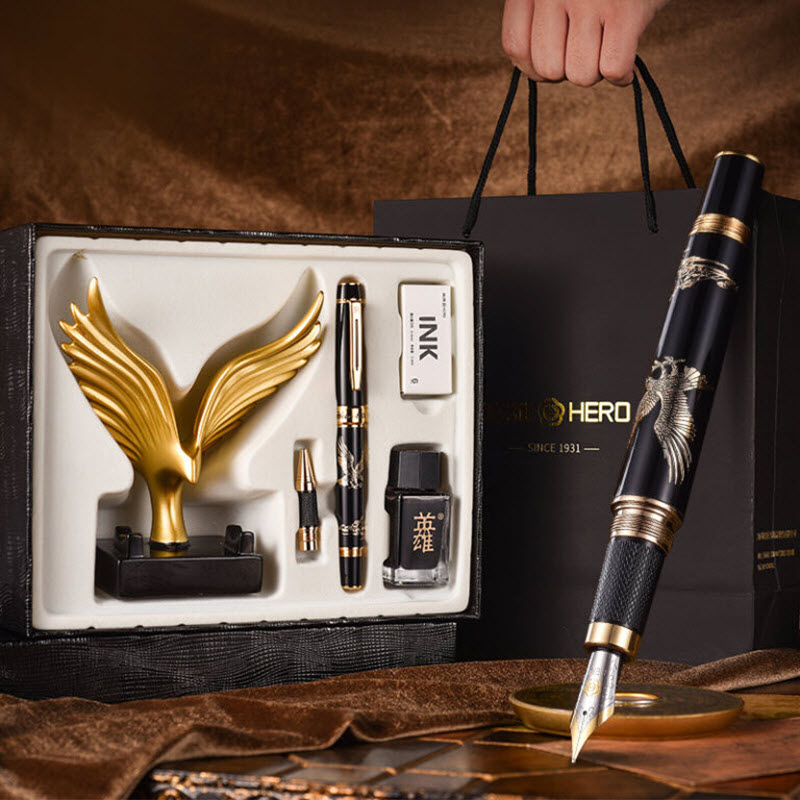 Hero 8812 Premium Fountain Pen Set