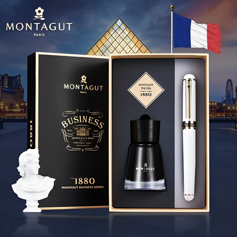 Montagut MT 098 White Fountain Pen Gift Set