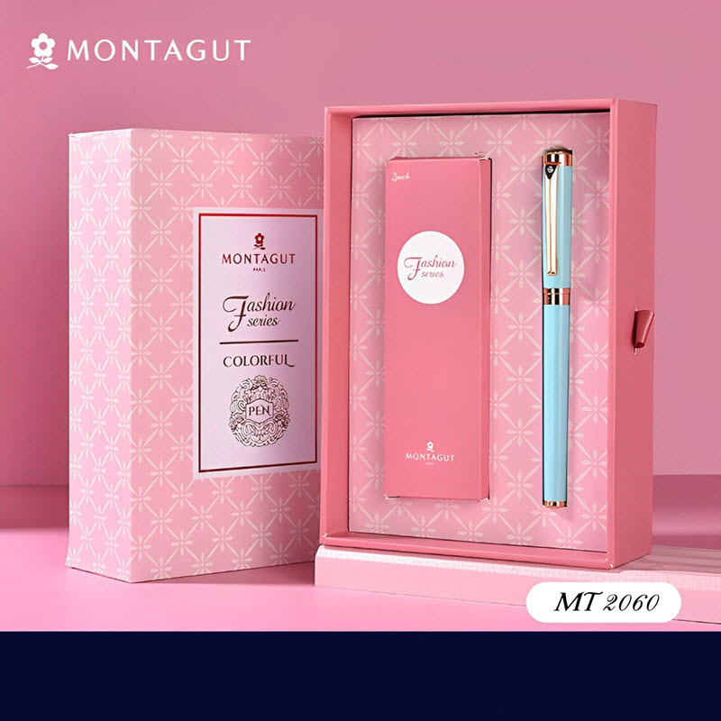 Premium Montagut MT 2060 Light Blue Ballpoint Pen Set