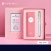 Montagut MT 2060 White Ballpoint Pen Set with 2 Refills