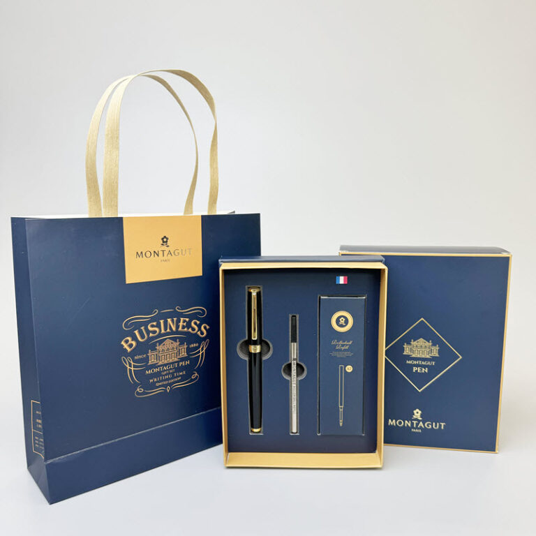 Montagut MT018 Black Luxury Ballpoint Pen Gift Set