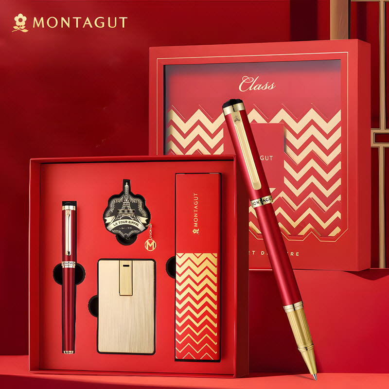 Montagut MT0250 Red Premium Ballpoint Pen Gift Set