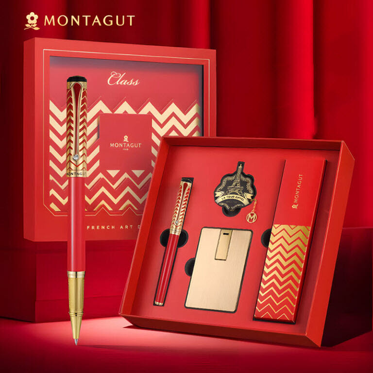 MT0250 Red Relief Luxury Pen Gift Set