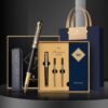 Montagut MT535 Black Pen Set with Patterned Cap