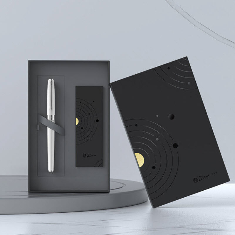 Picasso 717 RB White Luxury Ballpoint Pen with Gift Box and Bag