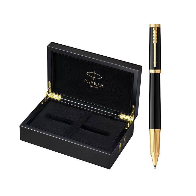 Parker Elite G-Black Signature Ballpoint Pen with Velvet-Lined Wooden Box