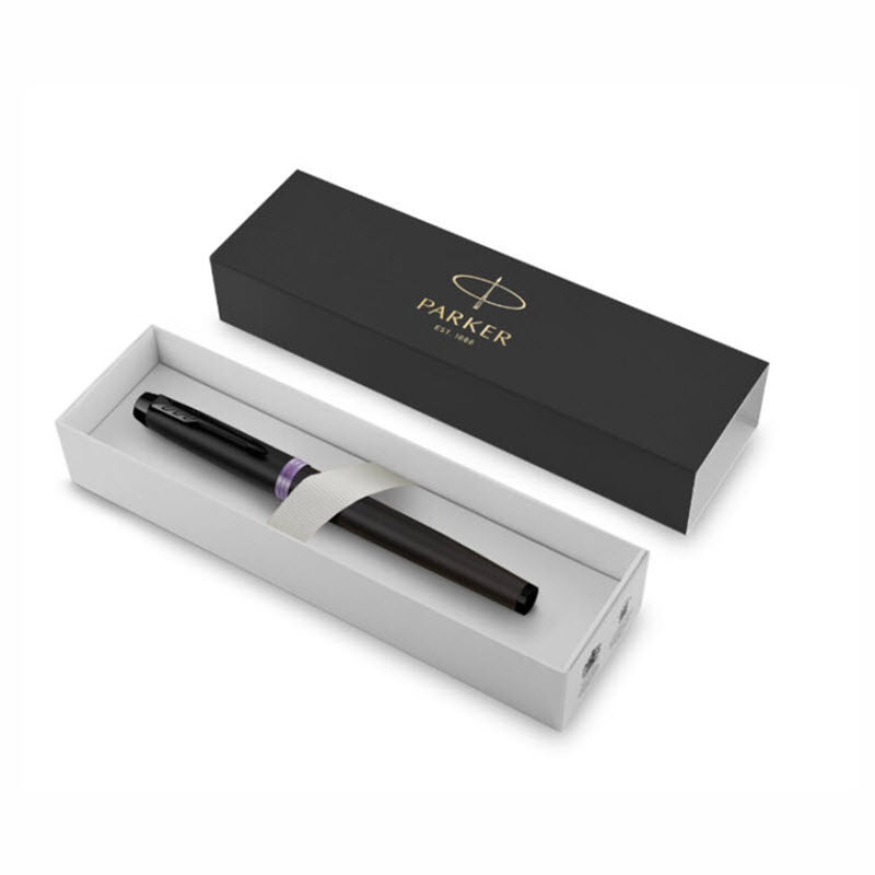 Parker IM Amethyst Purple Ring 2172950 Premium Rollerball Pen