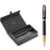 Parker IM PRM X BLK GT TB4 1975588 Signature Pen Gift Set with Leather Case