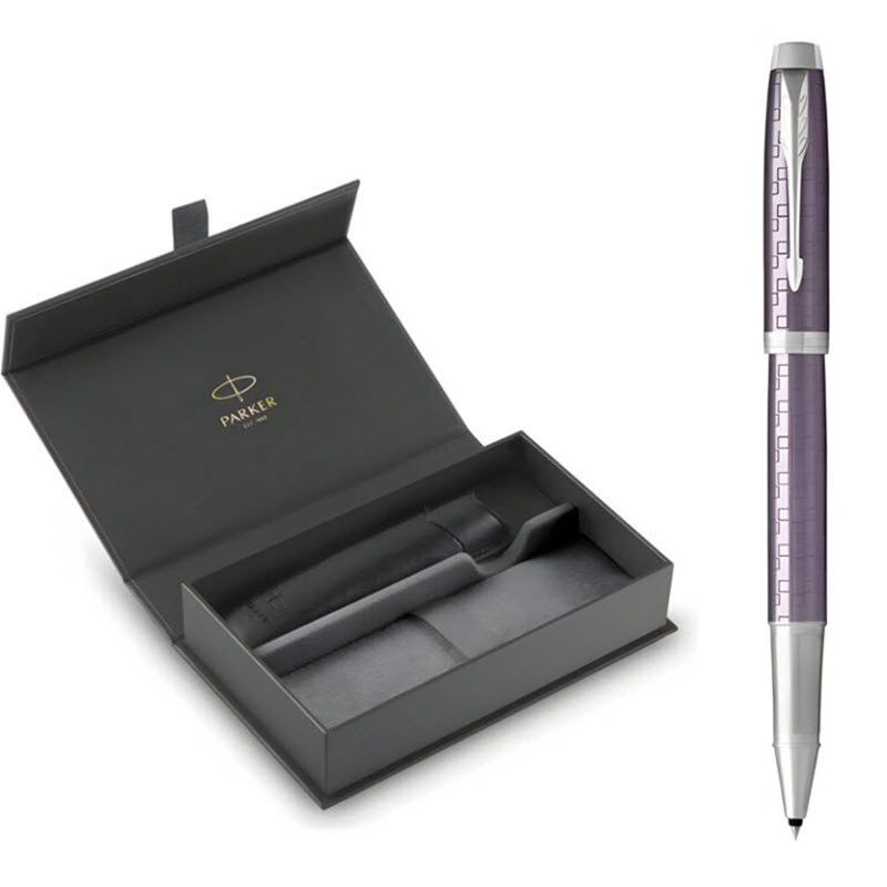 Parker IM PRM X D VI CT TB4 1975584 Signature Pen Gift Set with Leather Case