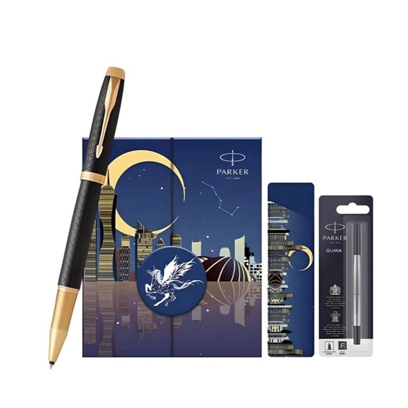 Parker PK058 Black Ballpoint Pen Gift Set with Extra Refill