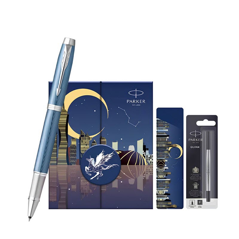 Premium Parker PK058 Blue Ballpoint Pen with Extra Refill