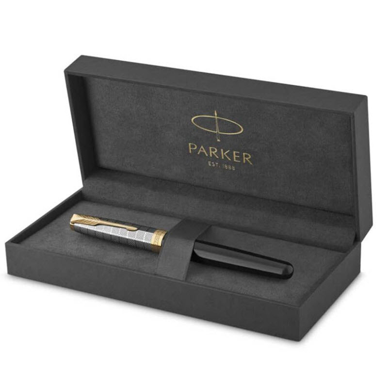 Parker SON Metal Black GT18k GB 2119784 Fountain Pen