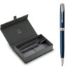 Parker SON X Blue CT TB 1950889 Signature Pen Gift Set with Leather Case