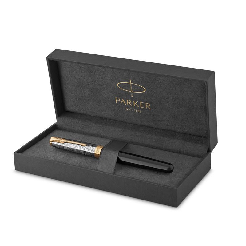 Premium Parker Sonnet X M Black GT GB 2119786 Rollerball Pen
