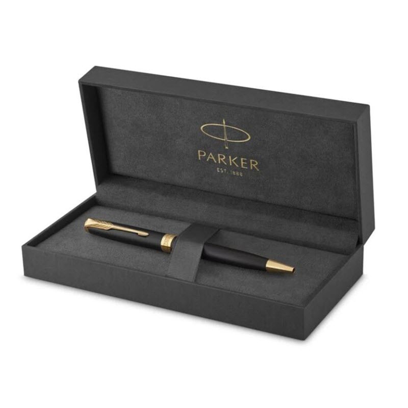 Parker Sonnet Matte Black GT TB-1950876 Original Ballpoint Pen