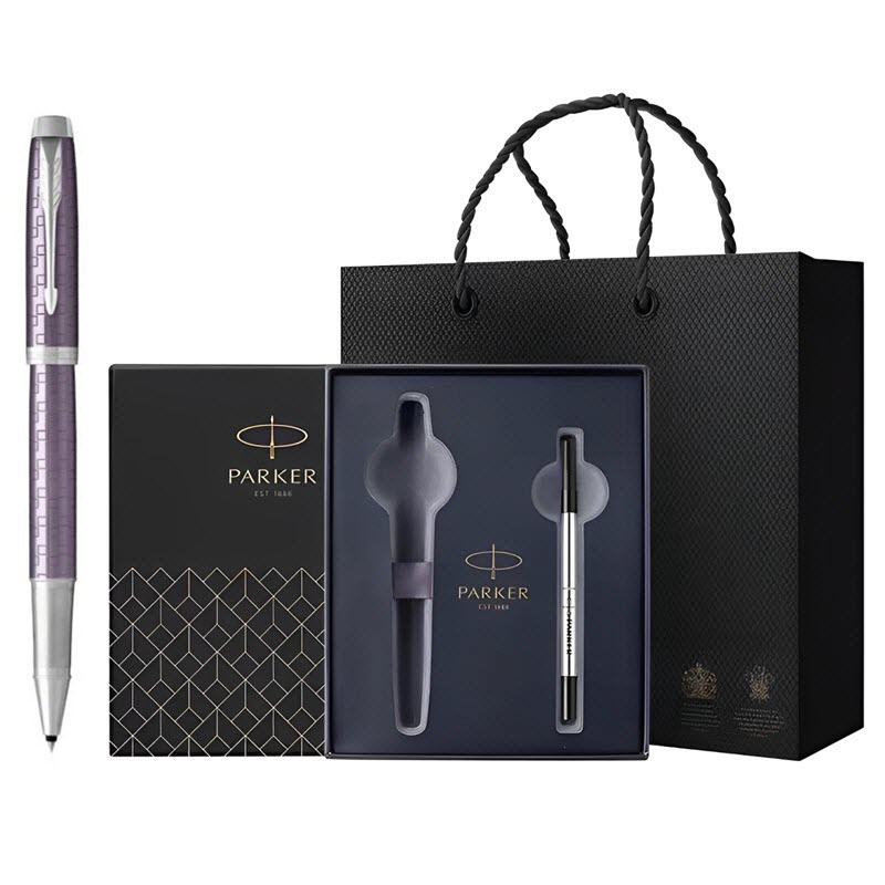 Parker Premium Signature Pen Gift Set TB4 1975584 with Extra Refill, Box, and Branded Bag