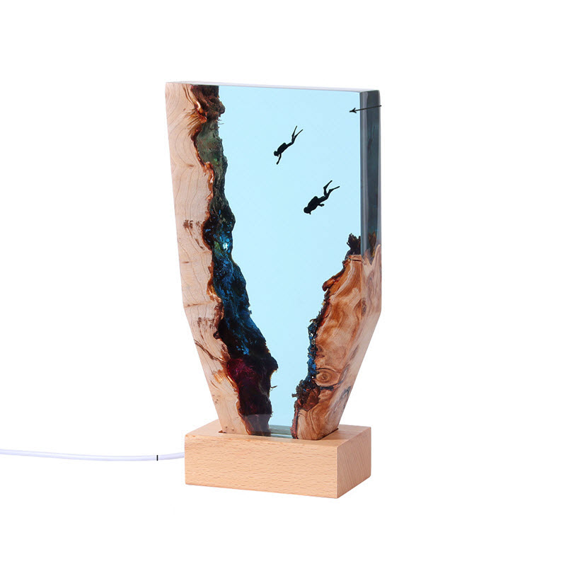 EPX003 Scuba Diver Epoxy Lamp
