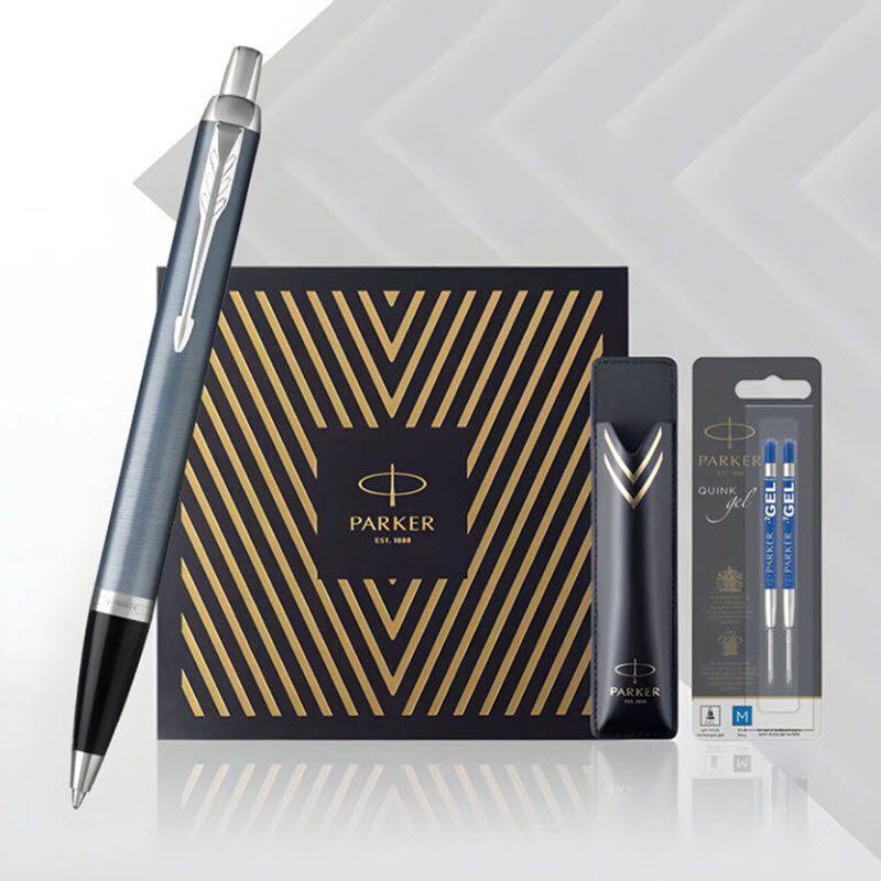 Parker IM Blue Grey CT TB4-1975648 Ballpoint Pen Gift Set