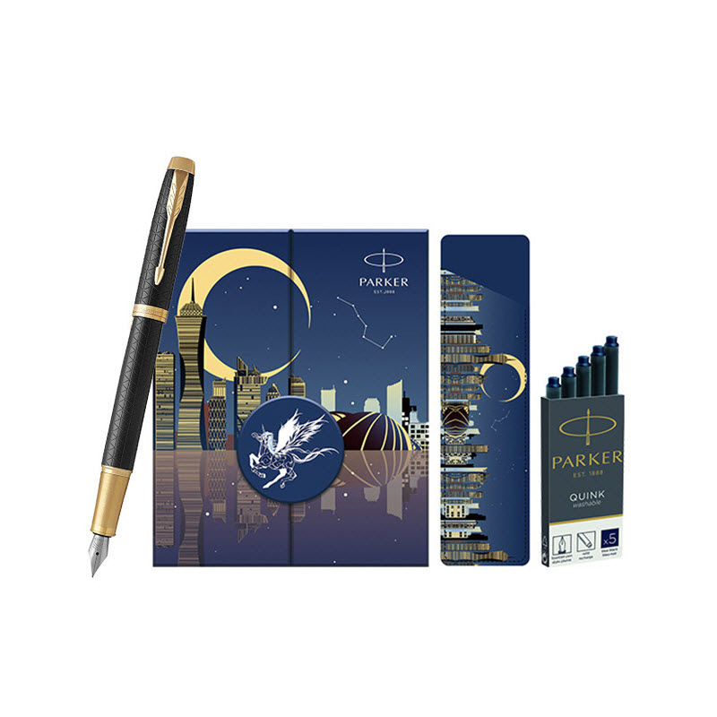 Parker PK058 Black Fountain Pen Gift Set