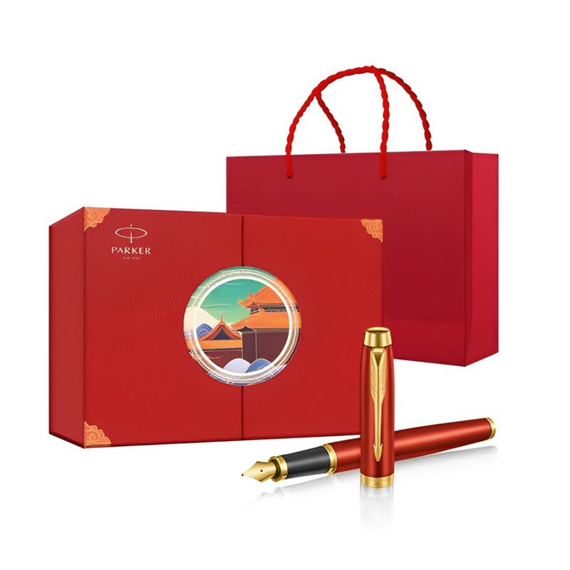 Parker PK060 Red Fountain Pen Gift Set