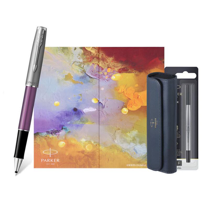 Parker PK086 Purple Rollerball Pen Gift Set