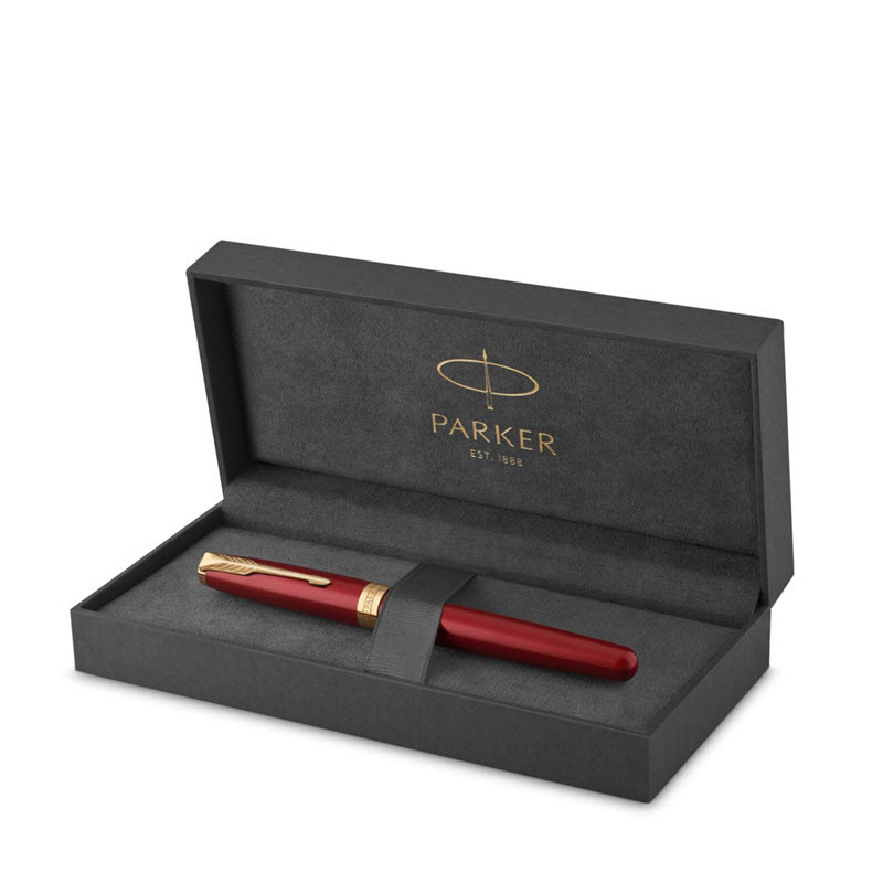 Parker SON Red GT 18K TB 1950773 Luxury Fountain Pen