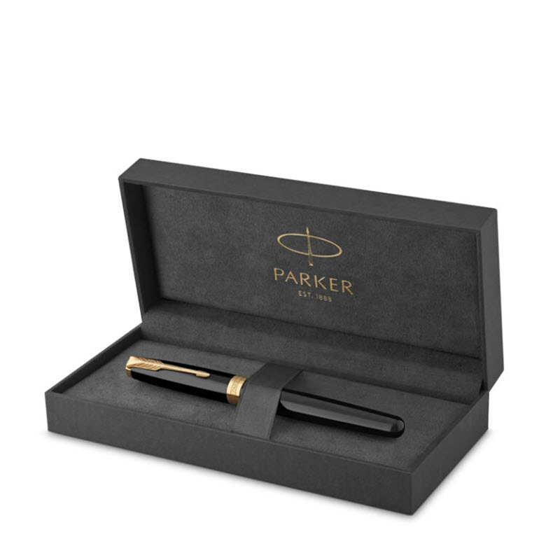 Parker SON X Black GT TB 1950787 18K Gold-Plated Rollerball Pen