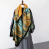 Landscape Painting Cashmere Scarf KQ-WD38 for Women